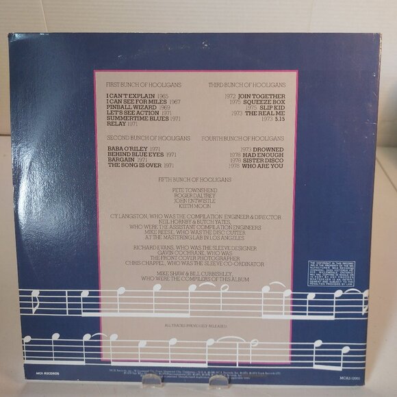 The Who - Hooligans ( Double Vinyl LP, 1981) gatefold - Picture 7 of 7